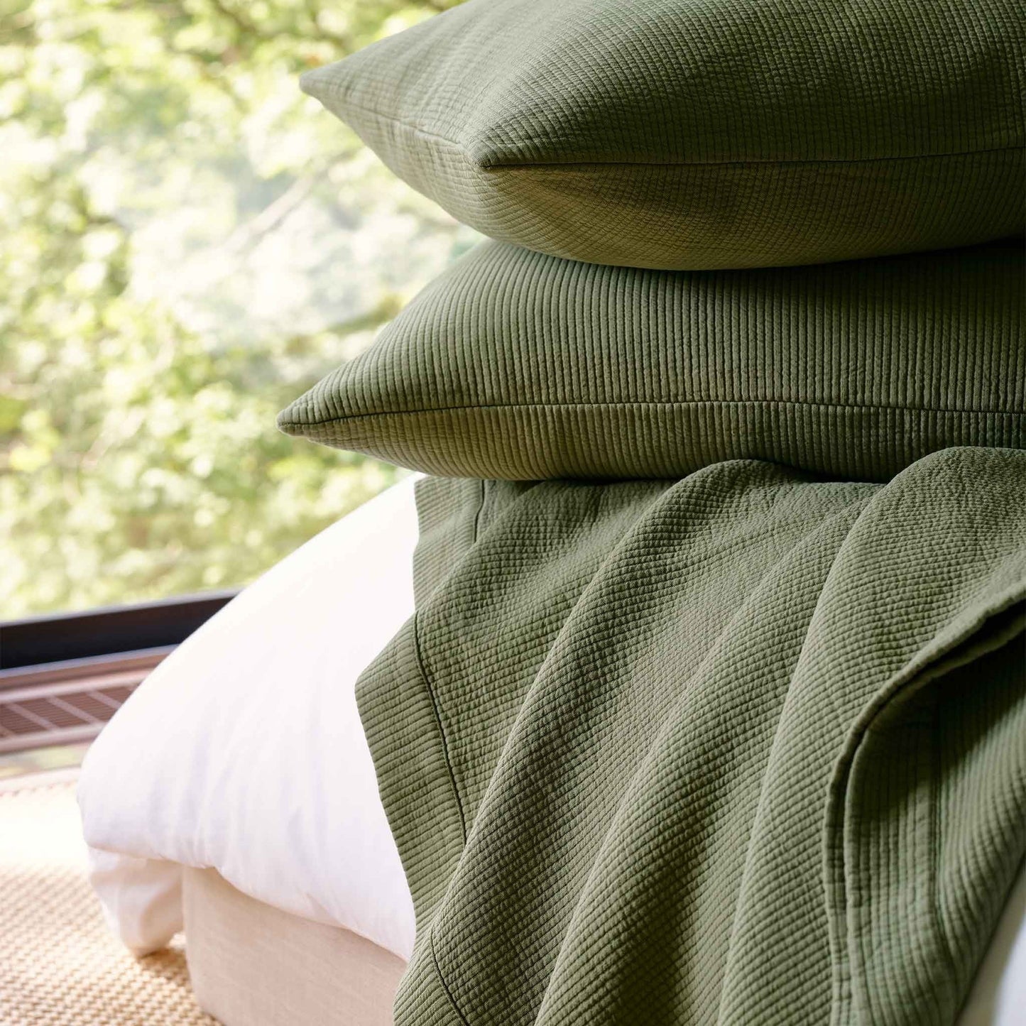 Ribbed Matelasse Sham Set - Last Call
