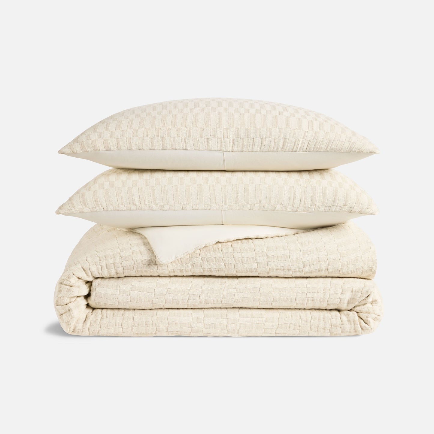 Woven Checkerboard Duvet Set
