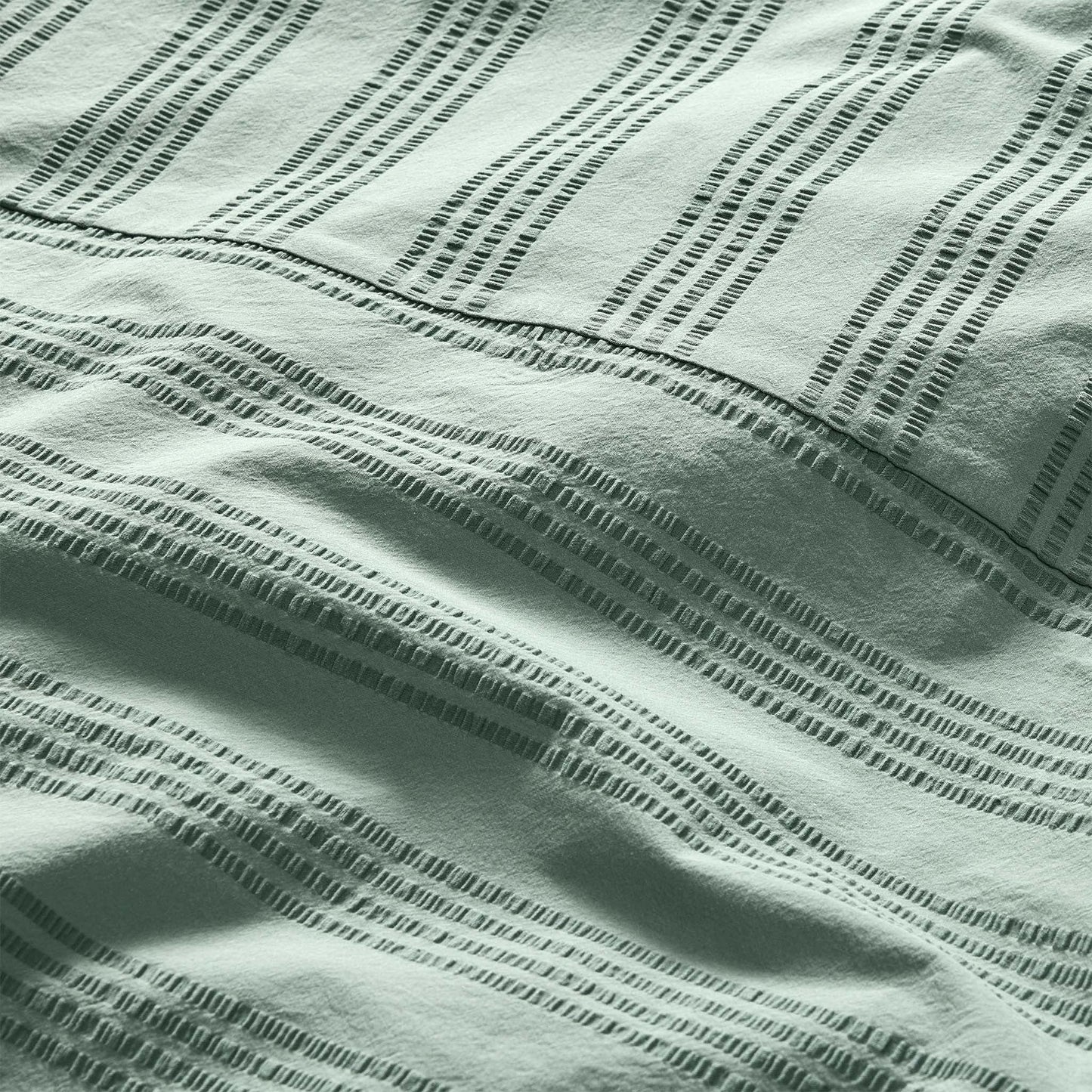 Seersucker Classic Percale Duvet Cover