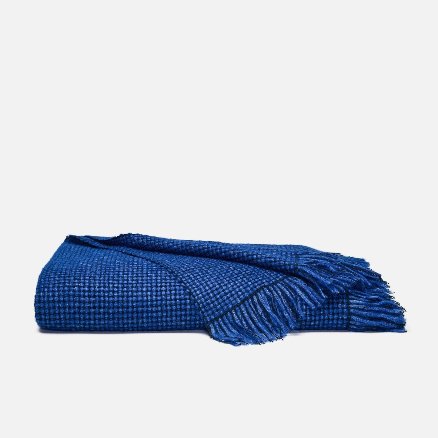 Alpaca Windowpane Throw Blanket - Last Call