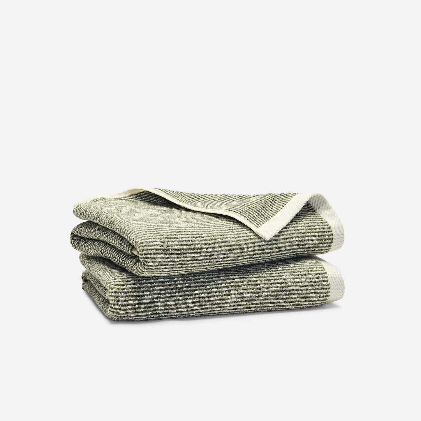 Plush Turkish Cotton Bath Towels Set of 2