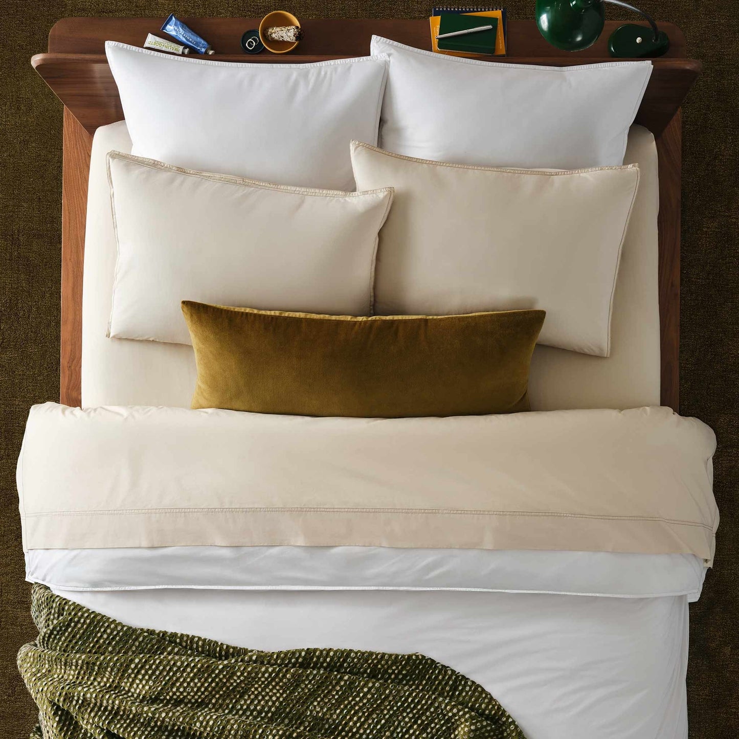 Washed Classic Percale Duvet Set