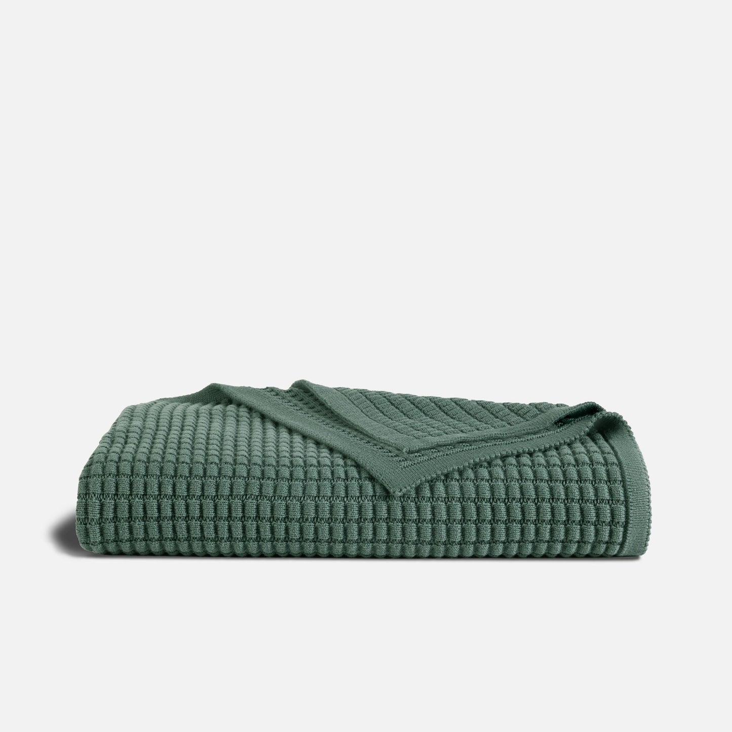 Grid Knit Cotton Throw Blanket - Last Call