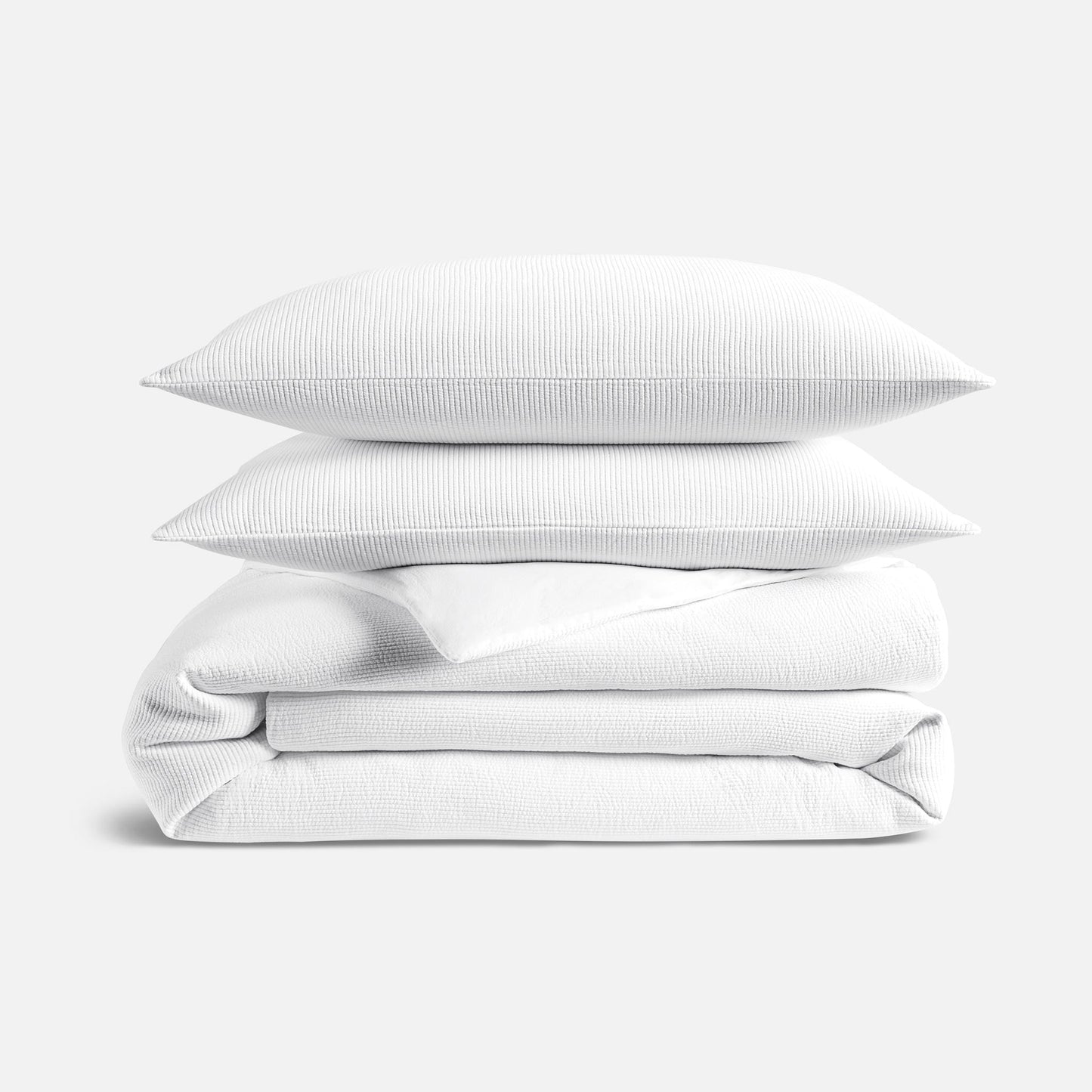 Ribbed Matelasse Duvet Set